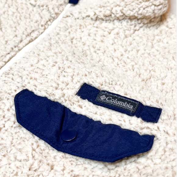 Women’s Columbia XL Cream Sherpa Zip Jacket - Picture 2 of 6